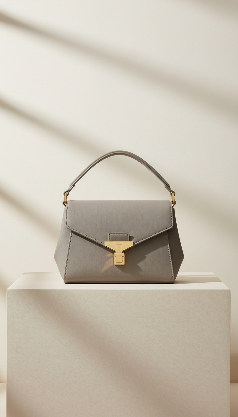 Vertex Shoulder Bag in Stone Grey